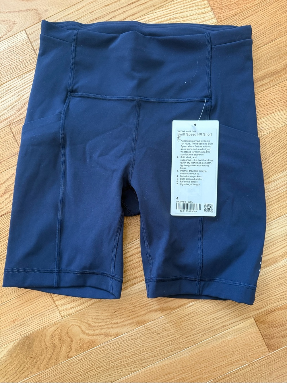 Lululemon Swift Speed High rise shorts 6” - size 4